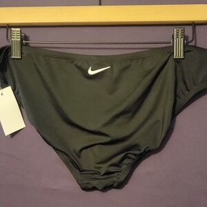 Nike Womens Black Bikini Bottom with Logo. Size L